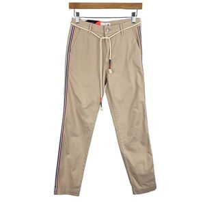 NWT Sundry Belted Stripe Roll-Up Trousers 24